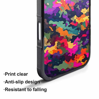 iPhone 17 Pro Case — Small Military Camouflage Blotch Pattern Camo, Custom Printed Phone Case