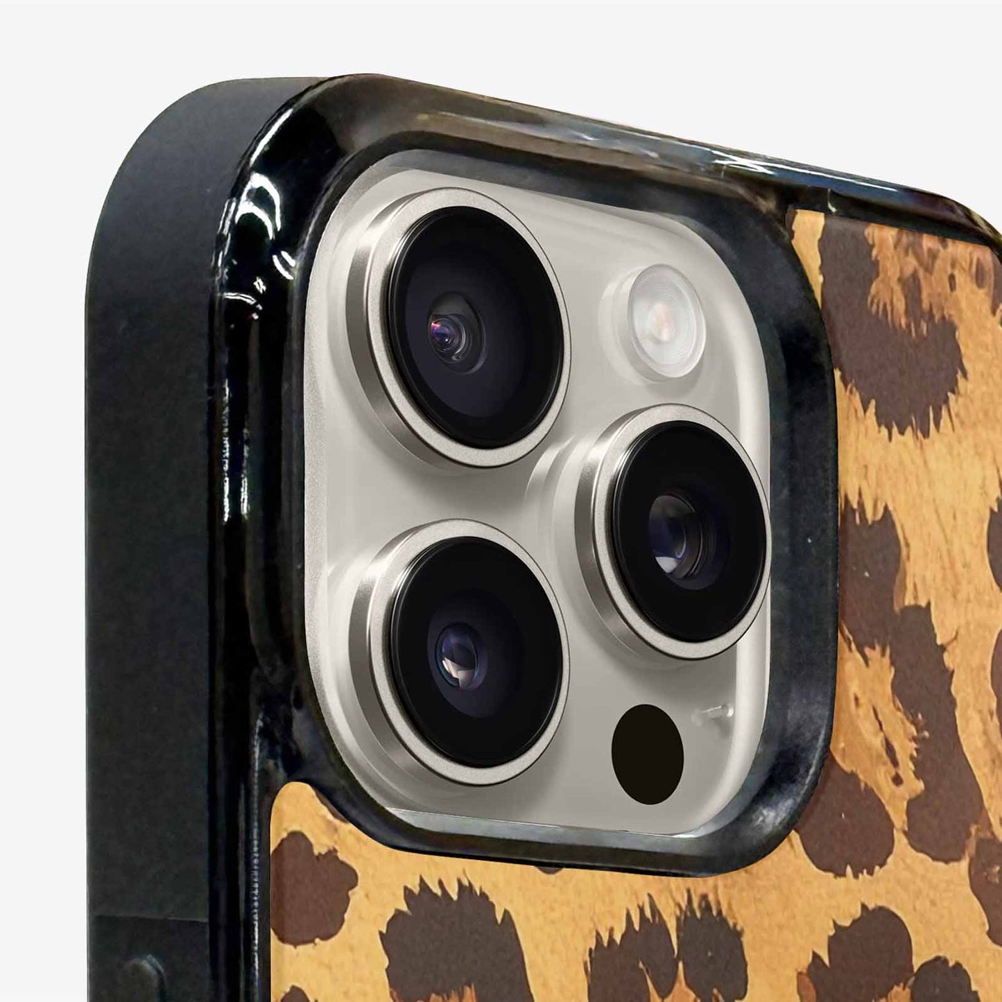 iPhone 15 Pro Max Case — Classic Leopard Print Warm Golden Tan, Custom Made Phone Cover