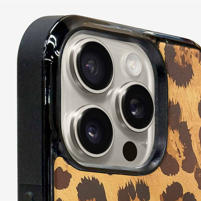 iPhone 15 Pro Max Case — Classic Leopard Print Warm Golden Tan, Custom Made Phone Cover