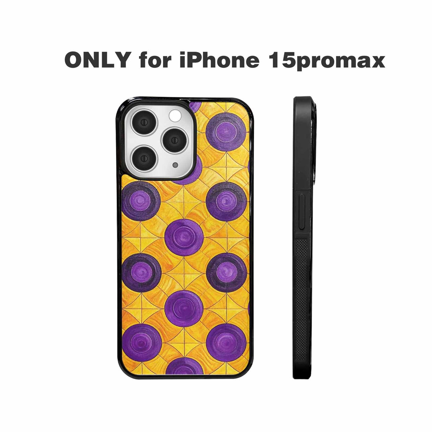 iPhone 15 Pro Max Case — Intersex Flag Color Theme Small Rainbow, Personalized Phone Case