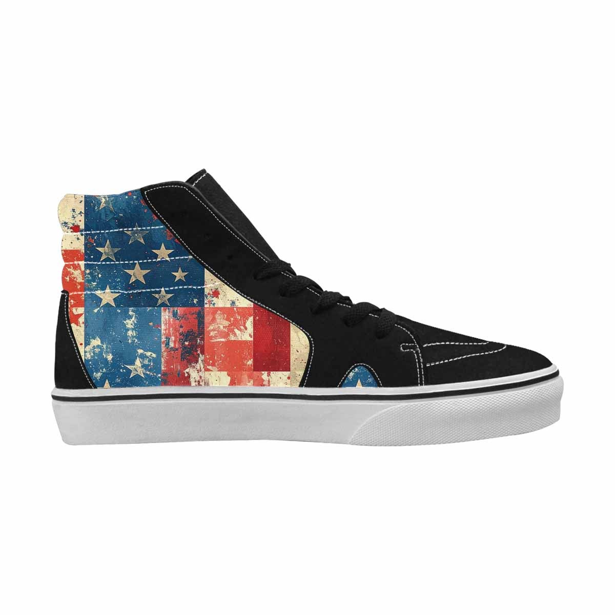 MEN'S American Flag Stars High Top Canvas Aesthetic Custom Shoes
