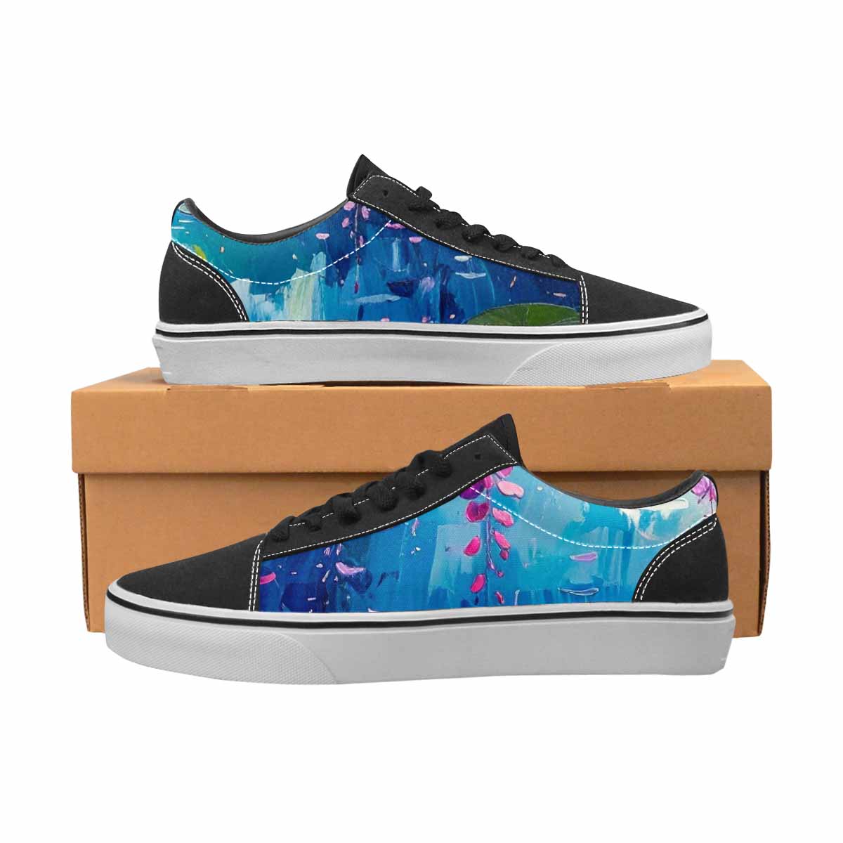 WOMEN'S Full Color Vibrant Monet Lace-Up Canvas Dreamlike Shoes