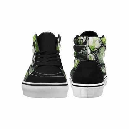 MEN'S Reptile Scale High Top Canvas Kaleidoscope Sneakers