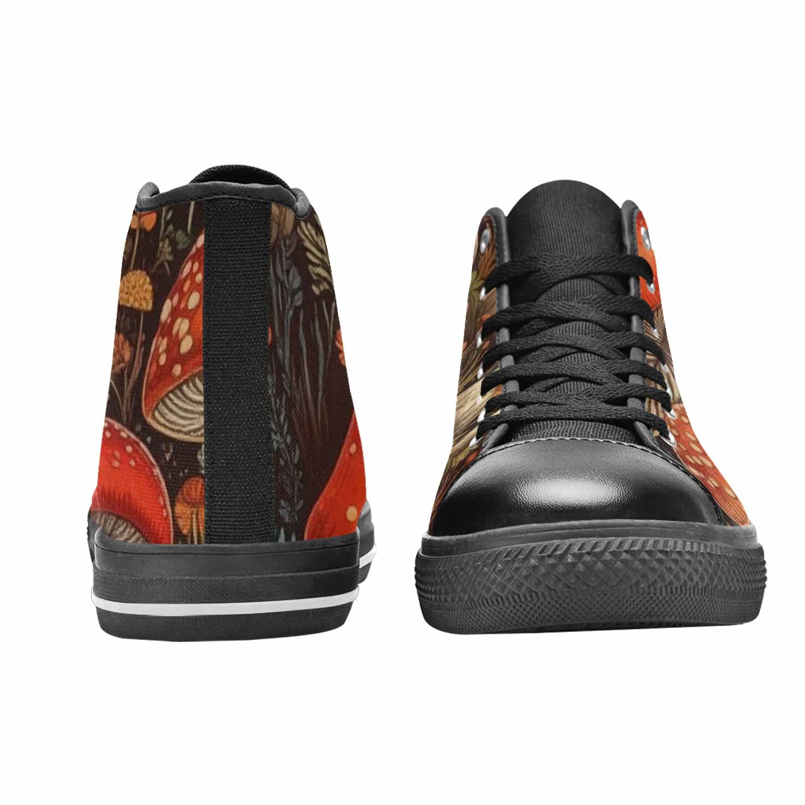 MEN'S Mushroom High Top Canvas Neon Fantasy Sneakers