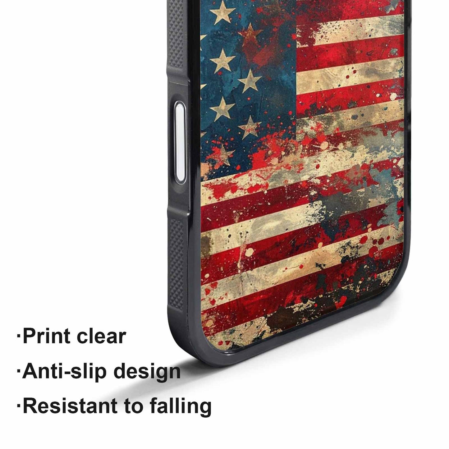 iPhone 17 Pro Max Case — Small American Flag Stars Galaxy Space, Custom Made Phone Cover