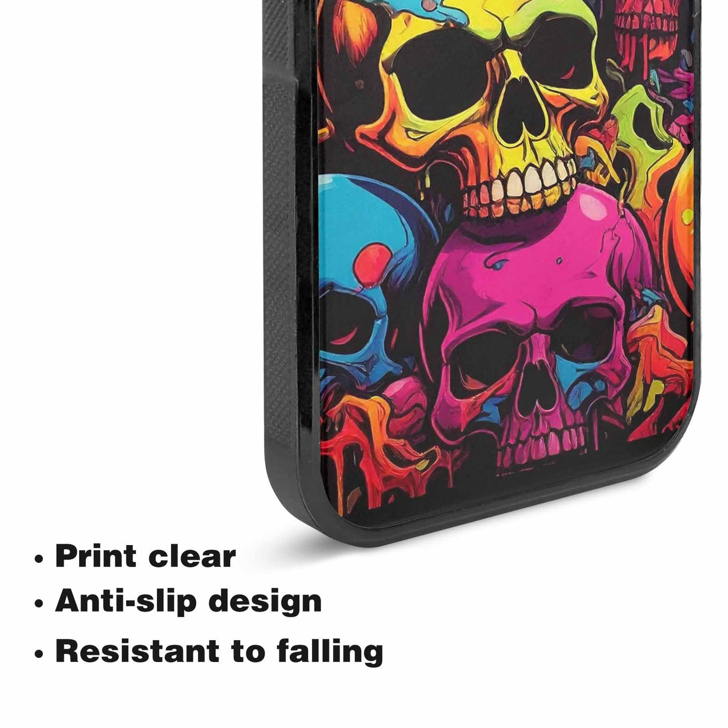 iPhone 15 Plus Case — 1000s Of Skulls Digital Camo Drip, Customized Protective Case