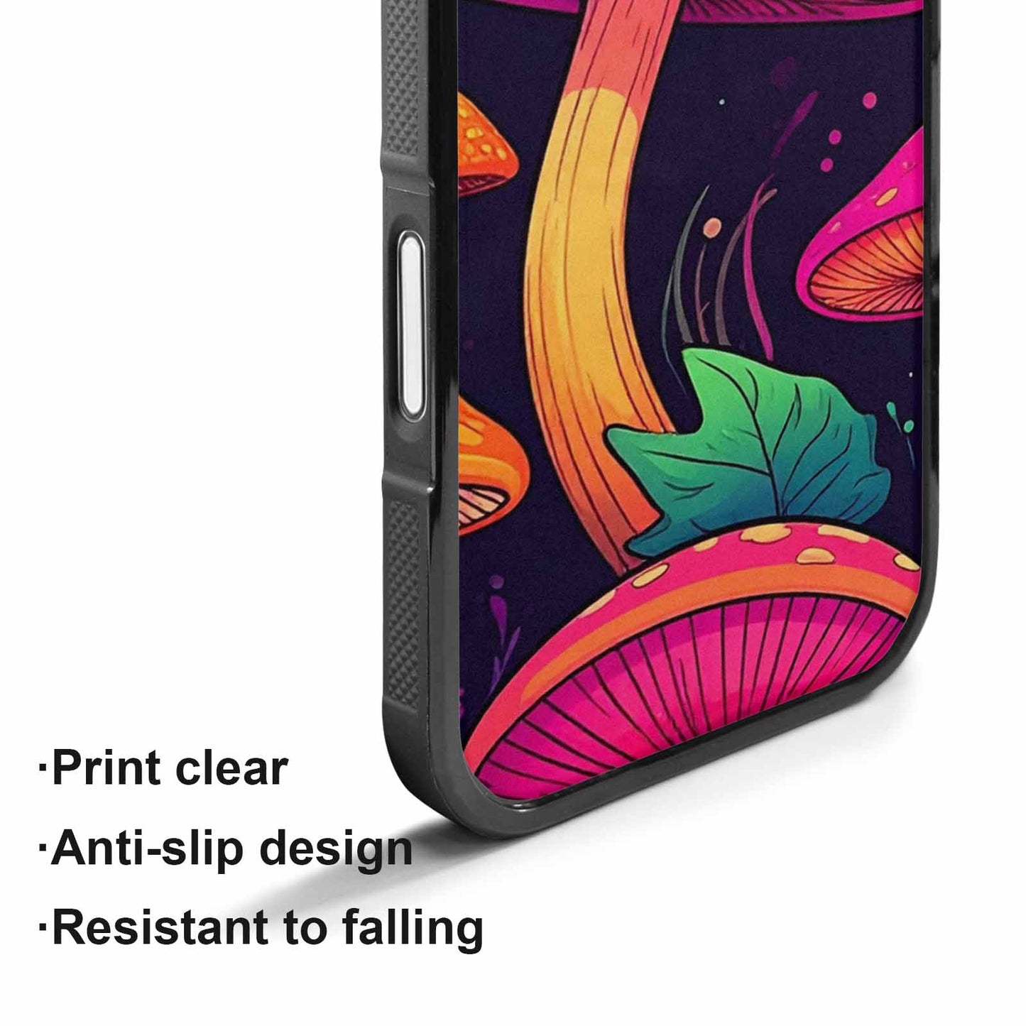 iPhone 17 Case — Psychedelic Mushroom Cartoon Pattern Cartoon Cute, Unique Phone Case Design