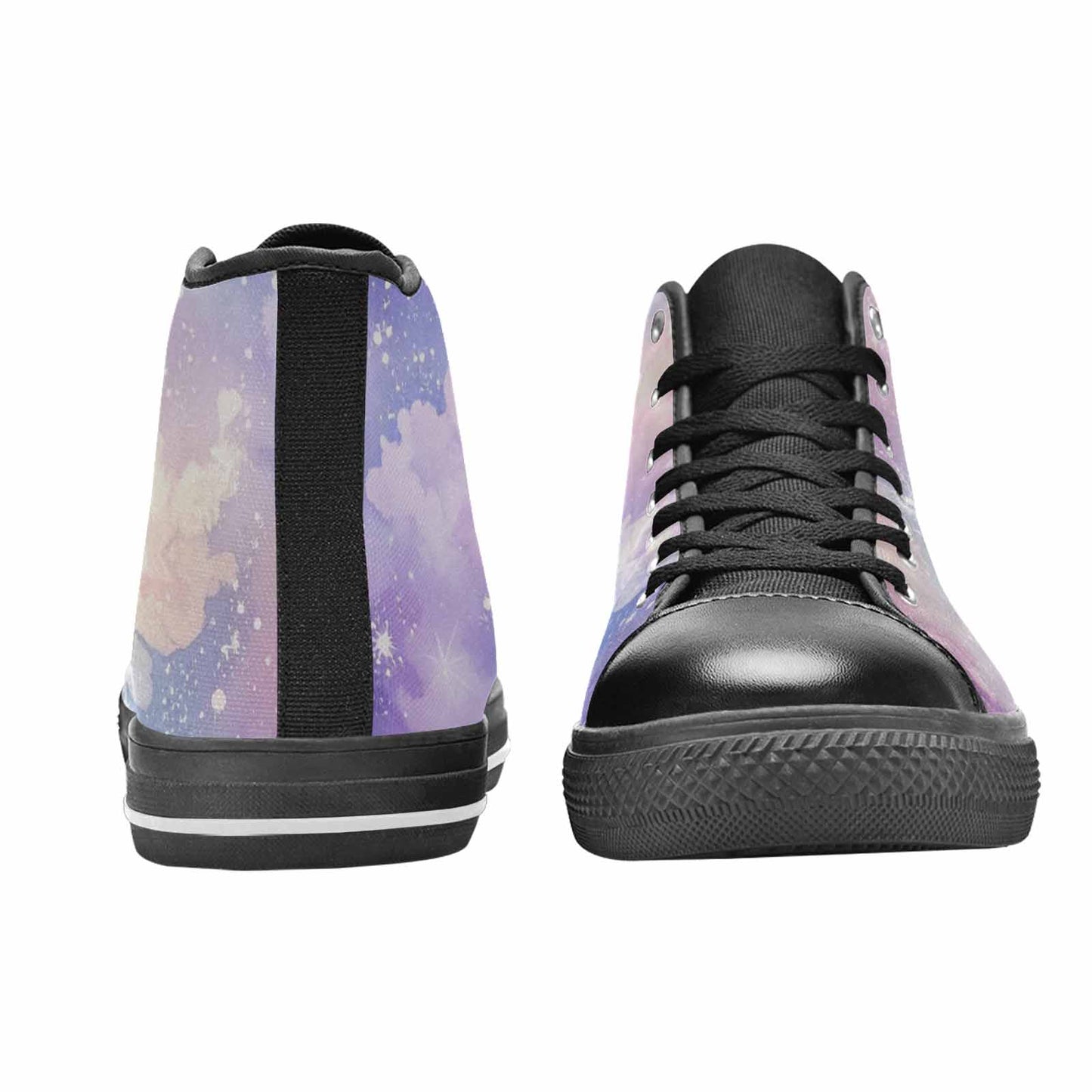 WOMEN'S Galaxy Art - High Top Canvas Surreal Shoes