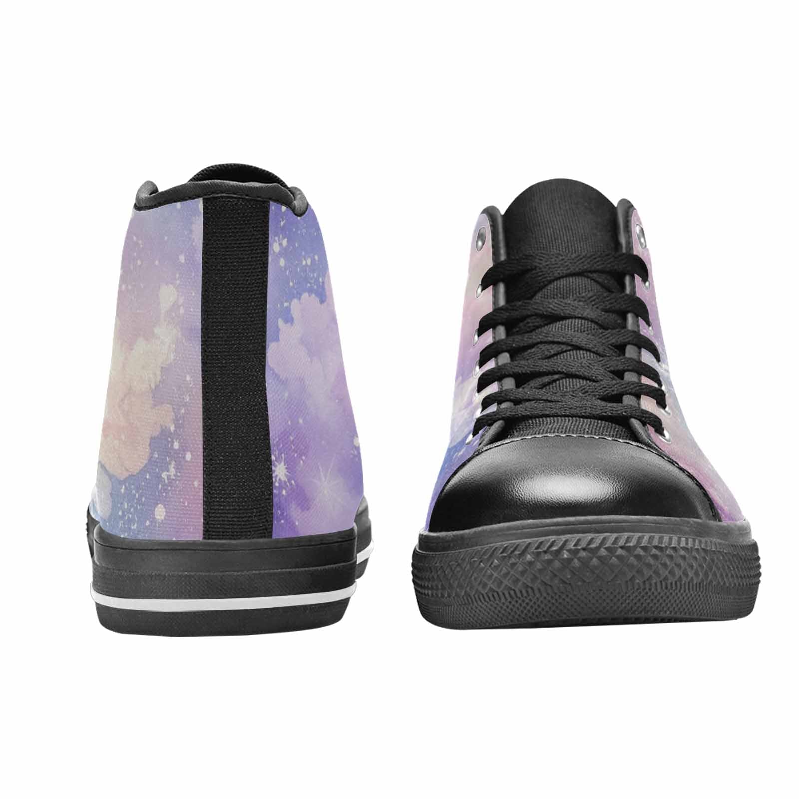 WOMEN'S Galaxy Art - High Top Canvas Surreal Shoes