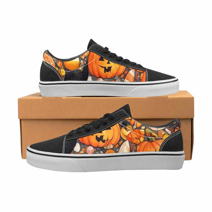WOMEN'S Halloween Canvas Lace-Up Vivid Custom Sneakers