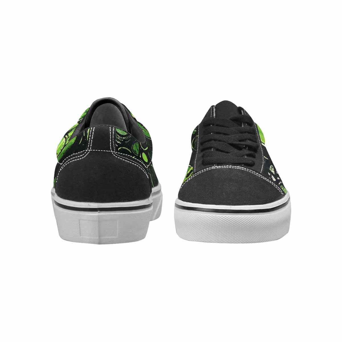 WOMEN'S Reptile Scale Lace-Up Canvas Dark Academia Custom Sneakers