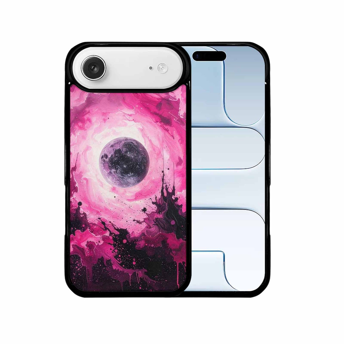 iPhone 17 Air Case — Galaxy Nebula Black Pink Ink Galaxy, Custom Print Case Cover