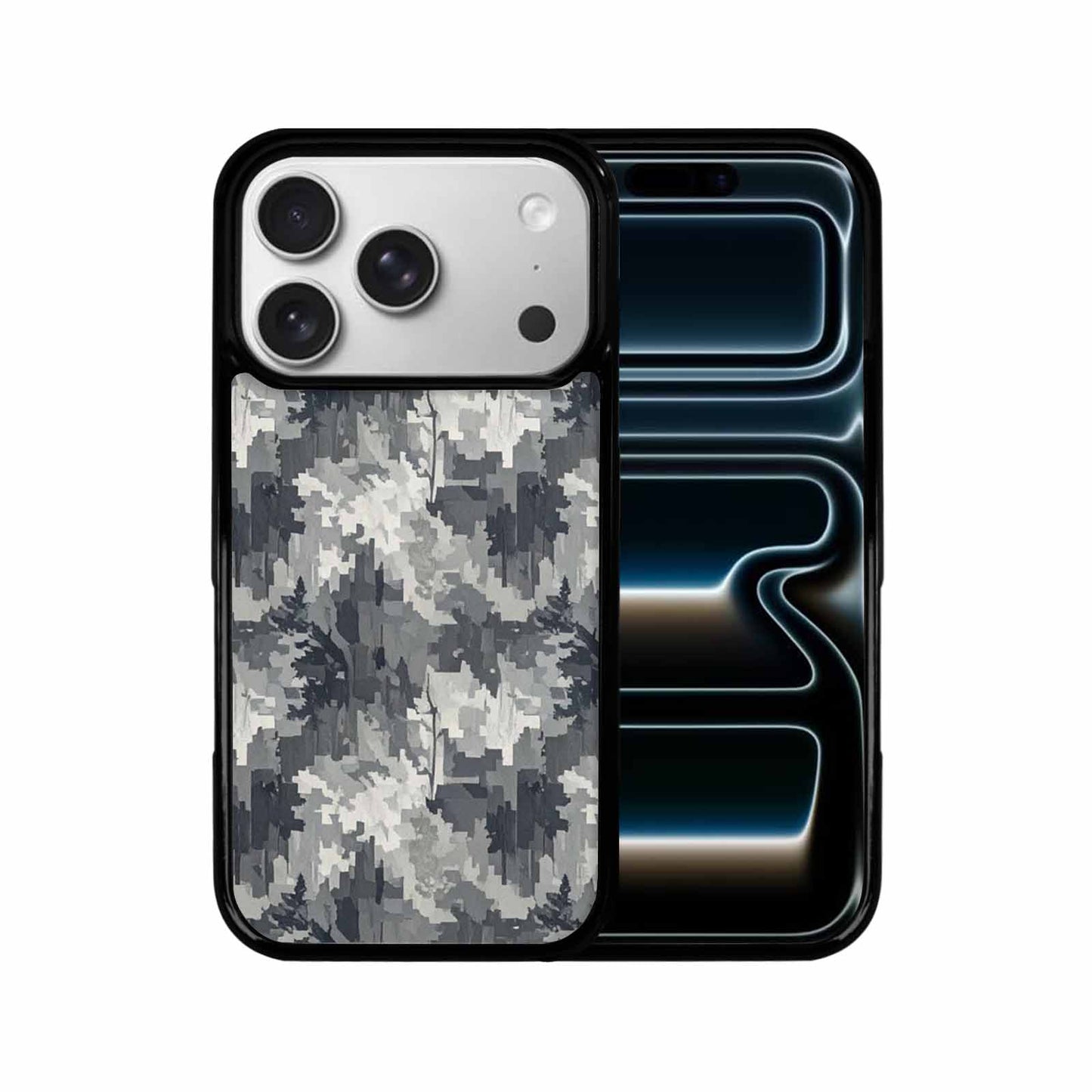iPhone 17 Pro Case — Small Military Camouflage Blotch Pattern Camo, Customized Protective Case