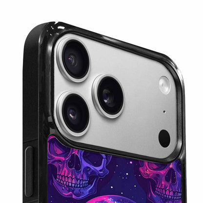 iPhone 17 Pro Case — Galaxy Skulls Art Seamless Tons Gothic, Customized Protective Case