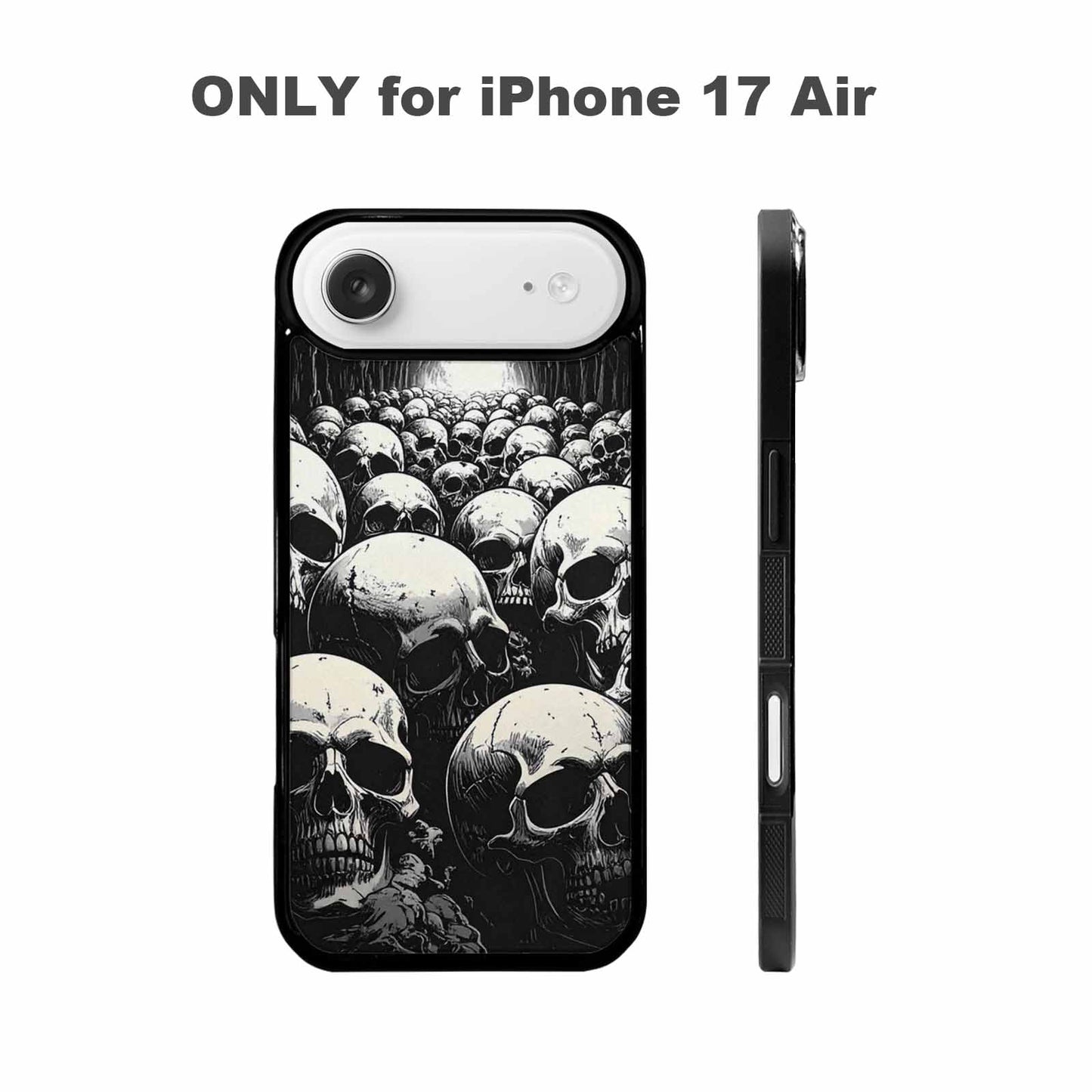 iPhone 17 Air Case — Skull Dark Art Gothic Print Gothic, Unique Phone Case Design