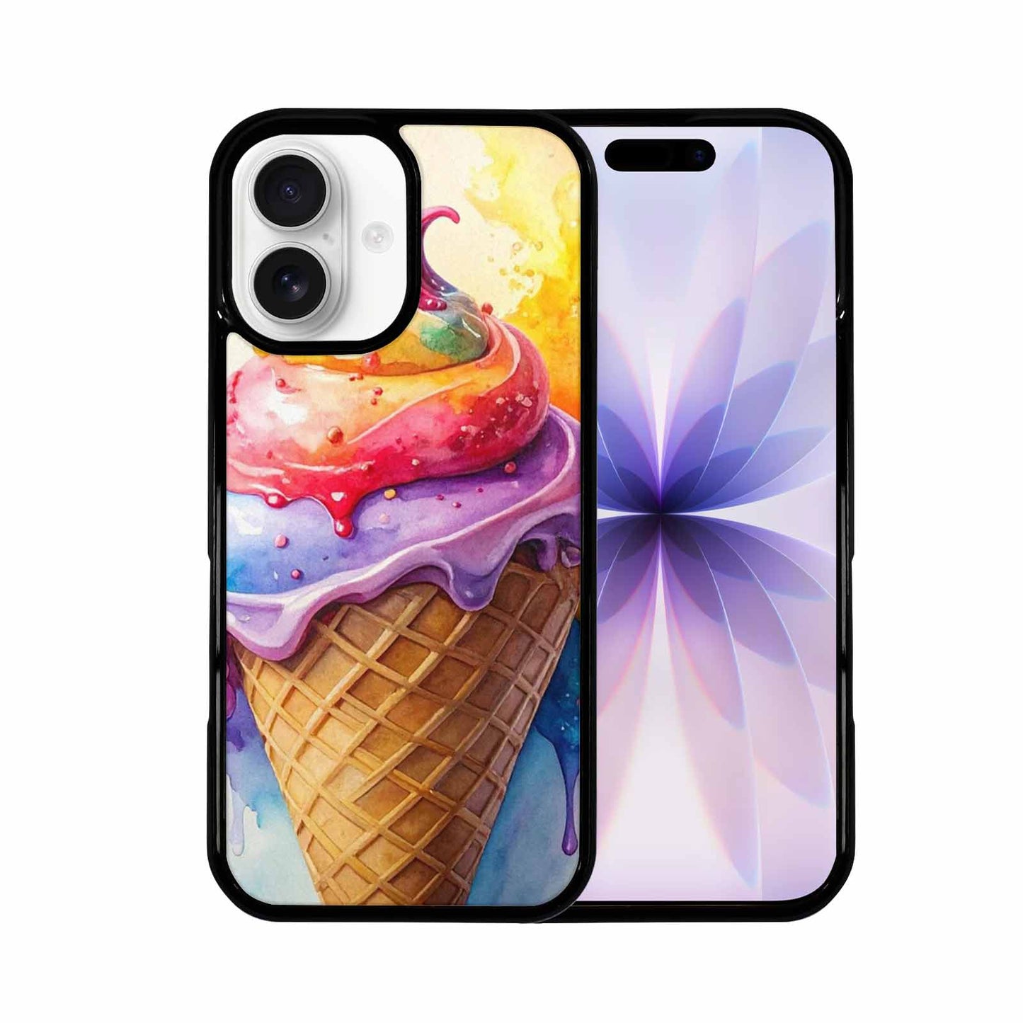 iPhone 17 Case — Melting Icecream Collage Original Art, Custom Print Case Cover