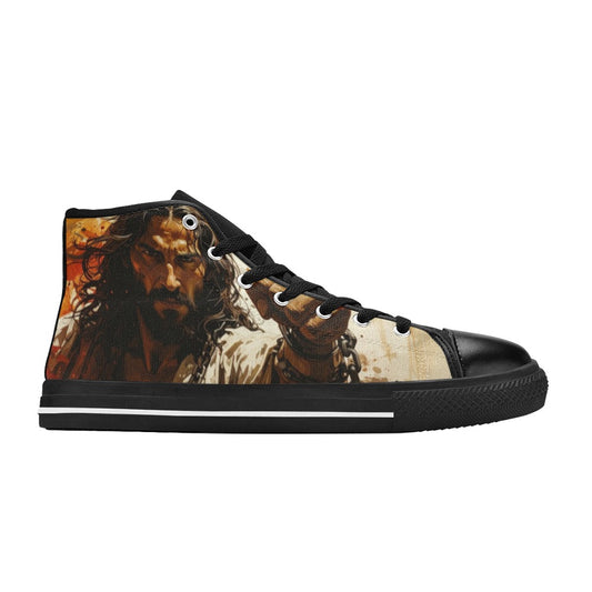 WOMEN'S Jesus_Ht_02 High Top Canvas Surreal Custom Sneakers