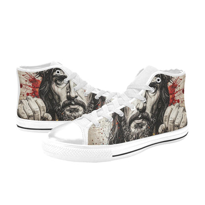 MEN'S Jesus_Ht_07 Men’S High Top Canvas Vivid Custom Shoes