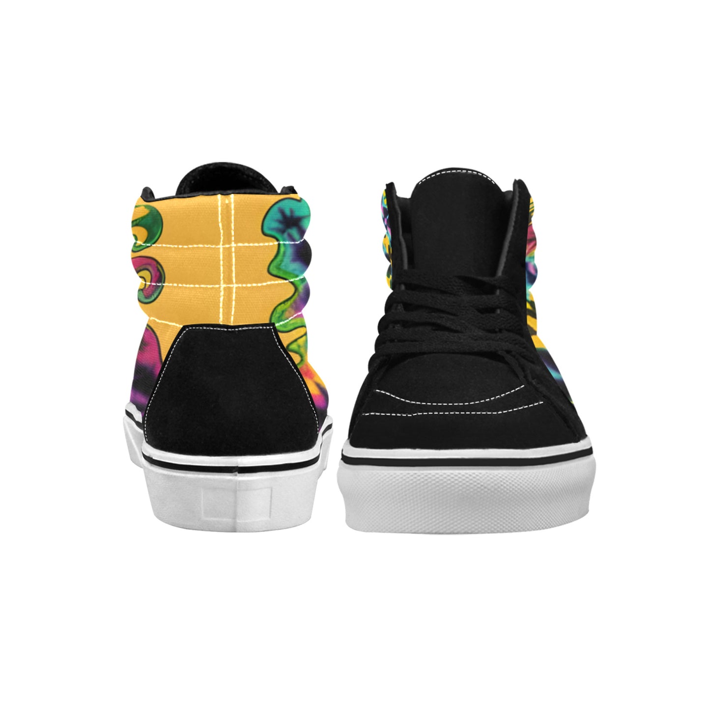 WOMEN'S Retro Artistic Psychedelic Art High Top Skateboarding Dreamcore Custom Sneakers