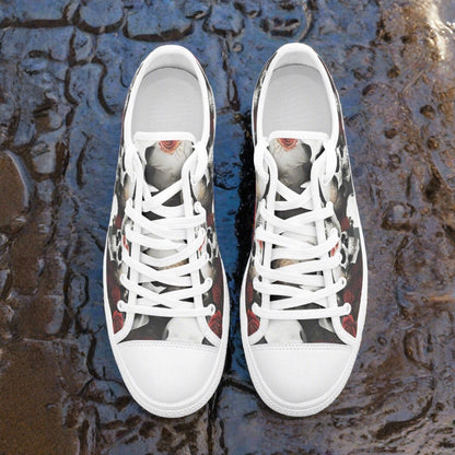 Peacock Dark Cosmic Wearable Bold Art - Freaky Shoes | Custom Art Sneakers