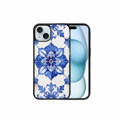 iPhone 15 Plus Case — Mexican Talavera Tile Pattern Floral Geometric, Custom Phone Case