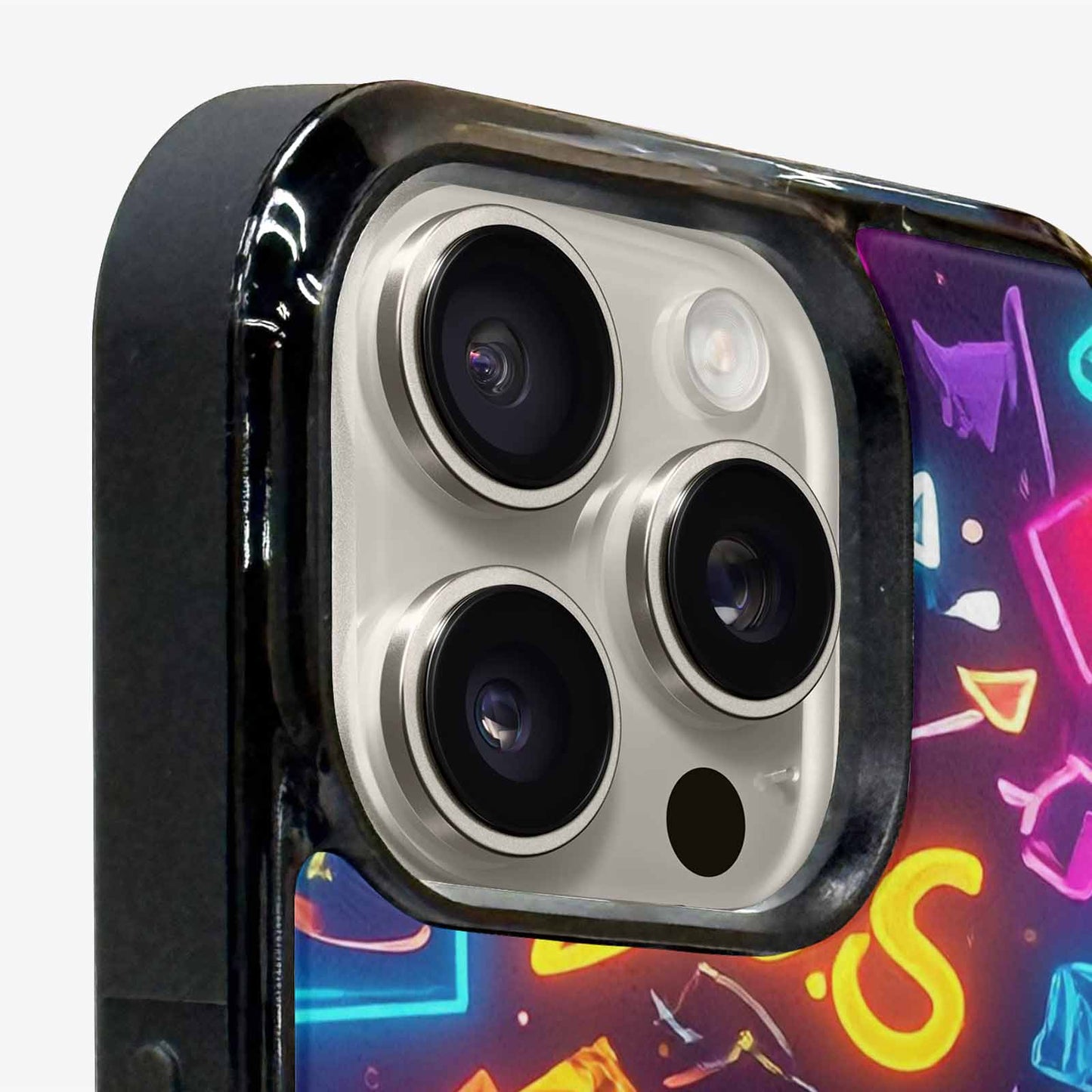 iPhone 16 Pro Max Case — 80s Retro Motif 80s Retro Motifs, Custom Designed Case Cover