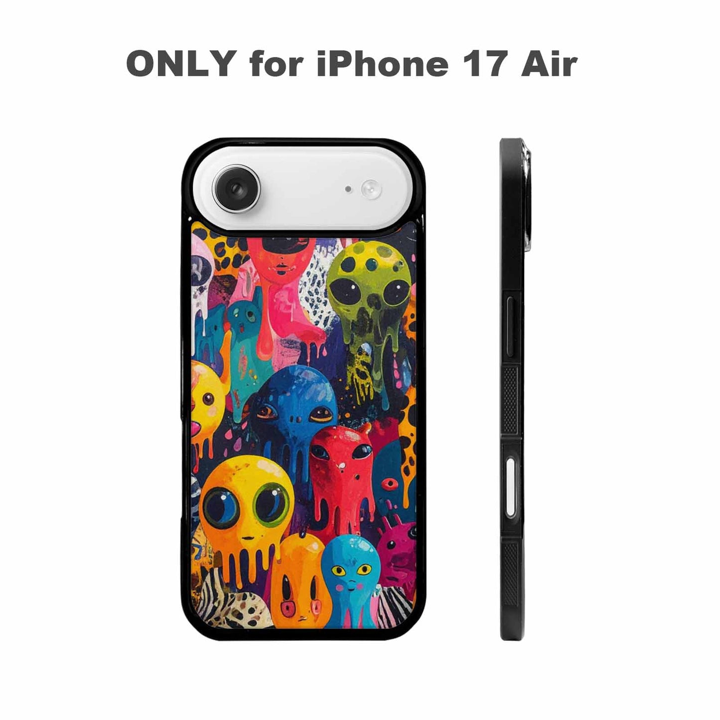 iPhone 17 Air Case — Melting Aliens Pattern Hundreds Of Alien, Custom Art Phone Cover