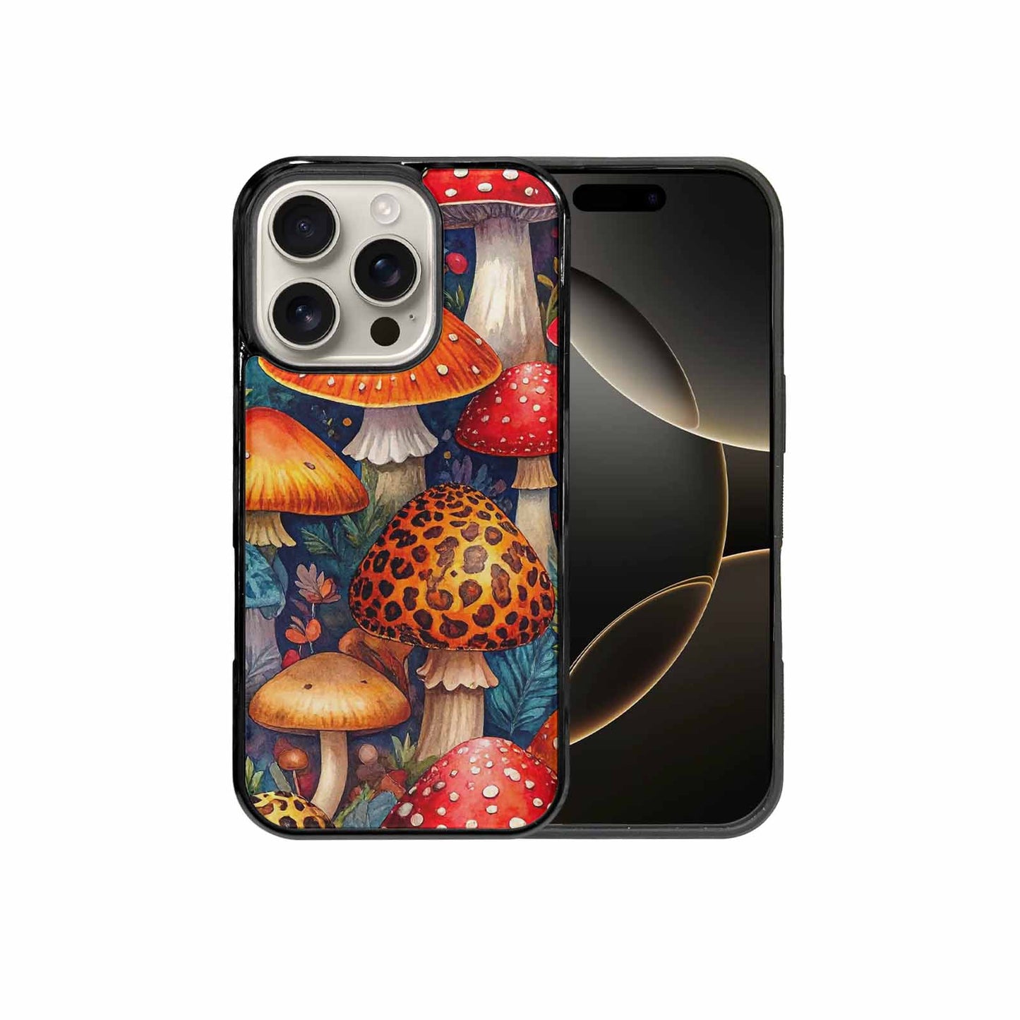 iPhone 16 Pro Case — Mushrooms Pattern Hundreds Of 5r0, Custom Made Phone Cover