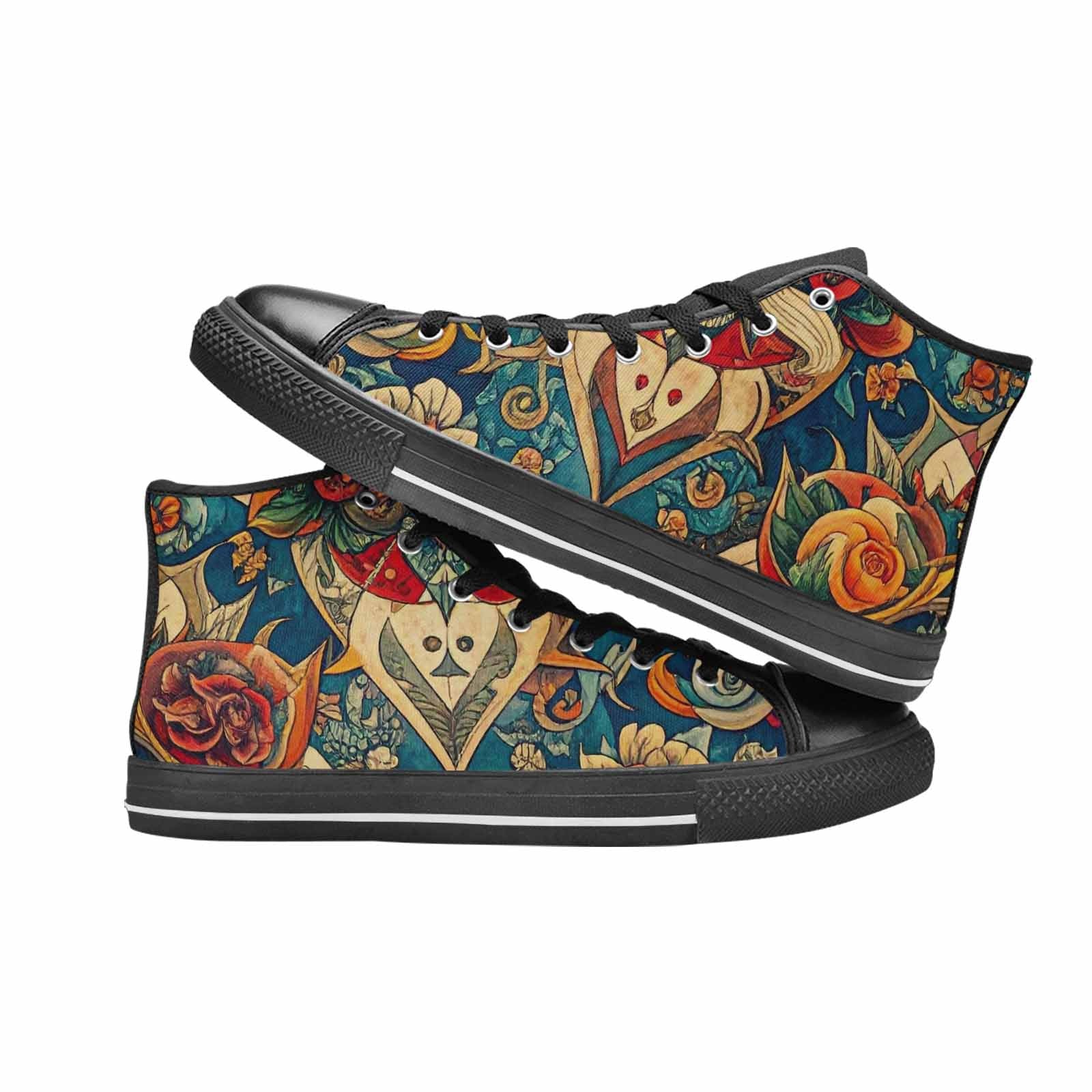 MEN'S Old School Tattoo High Top Canvas Grunge Sneakers