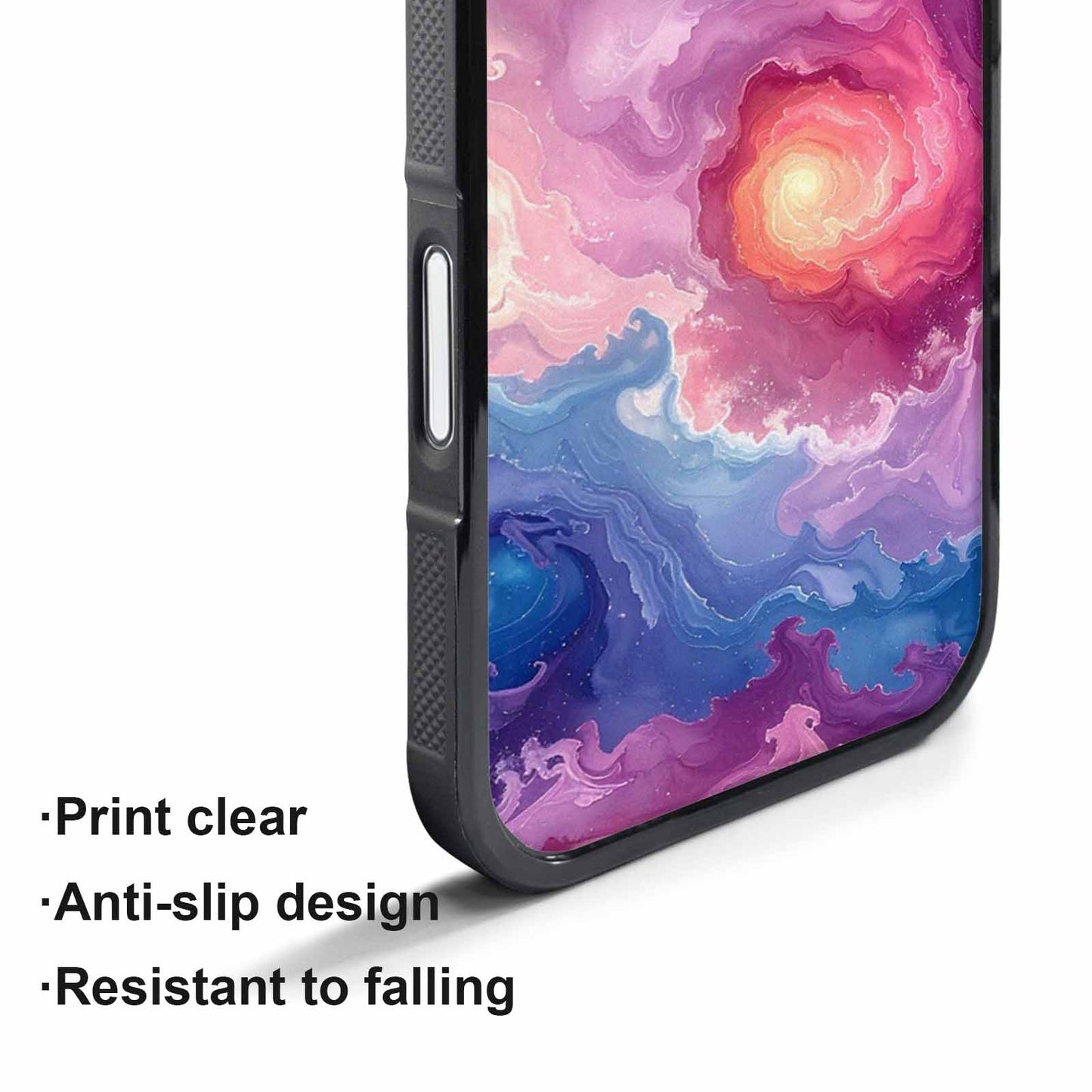 iPhone 17 Pro Case — Seamless Repeating Pattern Of Overlapping Galaxy, Customized Protective Case
