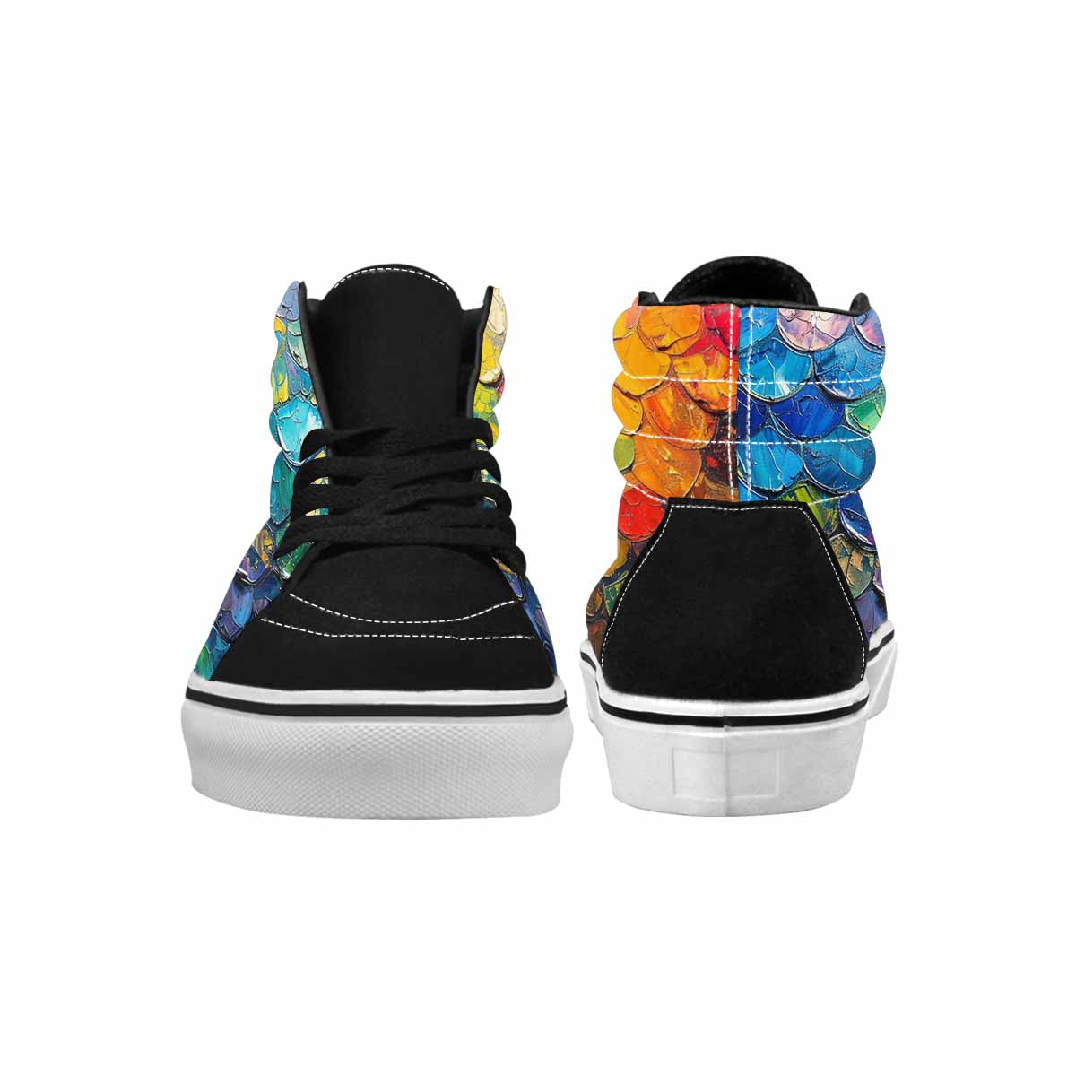 MEN'S Reptile Scale High Top Canvas Surreal Shoes