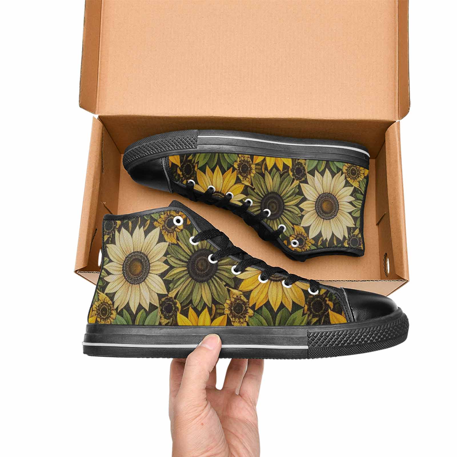 WOMEN'S Blend Melt Them High Top Canvas Dark Academia Shoes