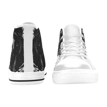 MEN'S Jesus_Ht_14 Men’S High Top Canvas Neon Fantasy Custom Sneakers