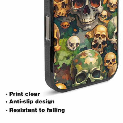 iPhone 16 Pro Max Case — Skulls Camoskulls Pattern Hu Avd, Custom Phone Case
