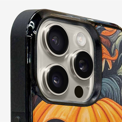 iPhone 16 Pro Max Case — Cartoon Pumpkin Monster, Custom Printed Phone Case