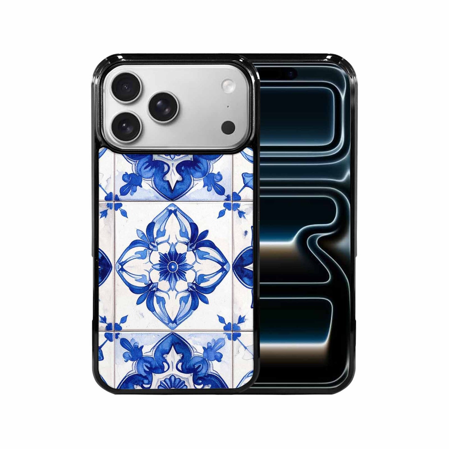 iPhone 17 Pro Max Case — Mexican Talavera Tile Pattern, Floral, Customized Protective Case