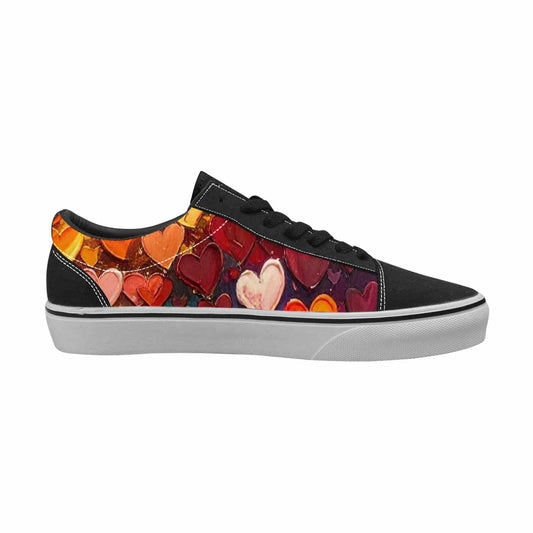 MEN'S Heart Burst Lace-Up Canvas Dark Academia Sneakers