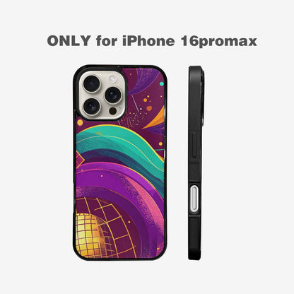 iPhone 16 Pro Max Case — 1970s Disco Art Pattern, Original Design Phone Case
