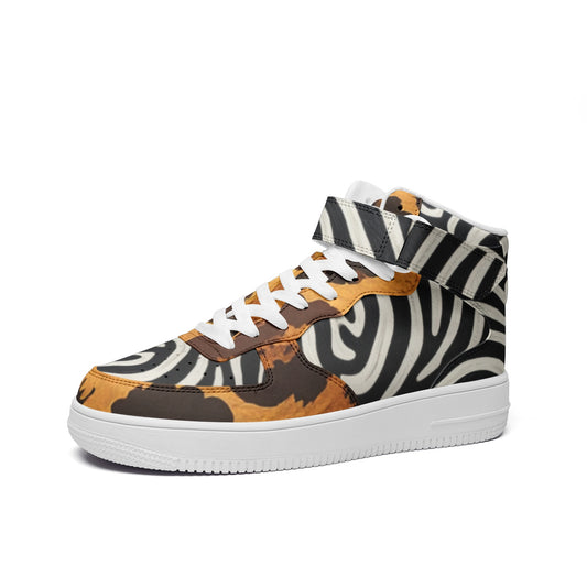 Animal Print Unisex high Top Sneakers