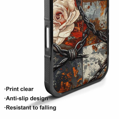 iPhone 17 Case — Small Barbed Wire And Original Art, Custom Printed Phone Case