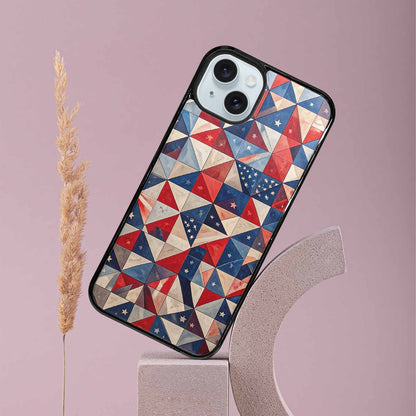 iPhone 15 Plus Case — Small American Flag Stars And Stripes, Custom Phone Case