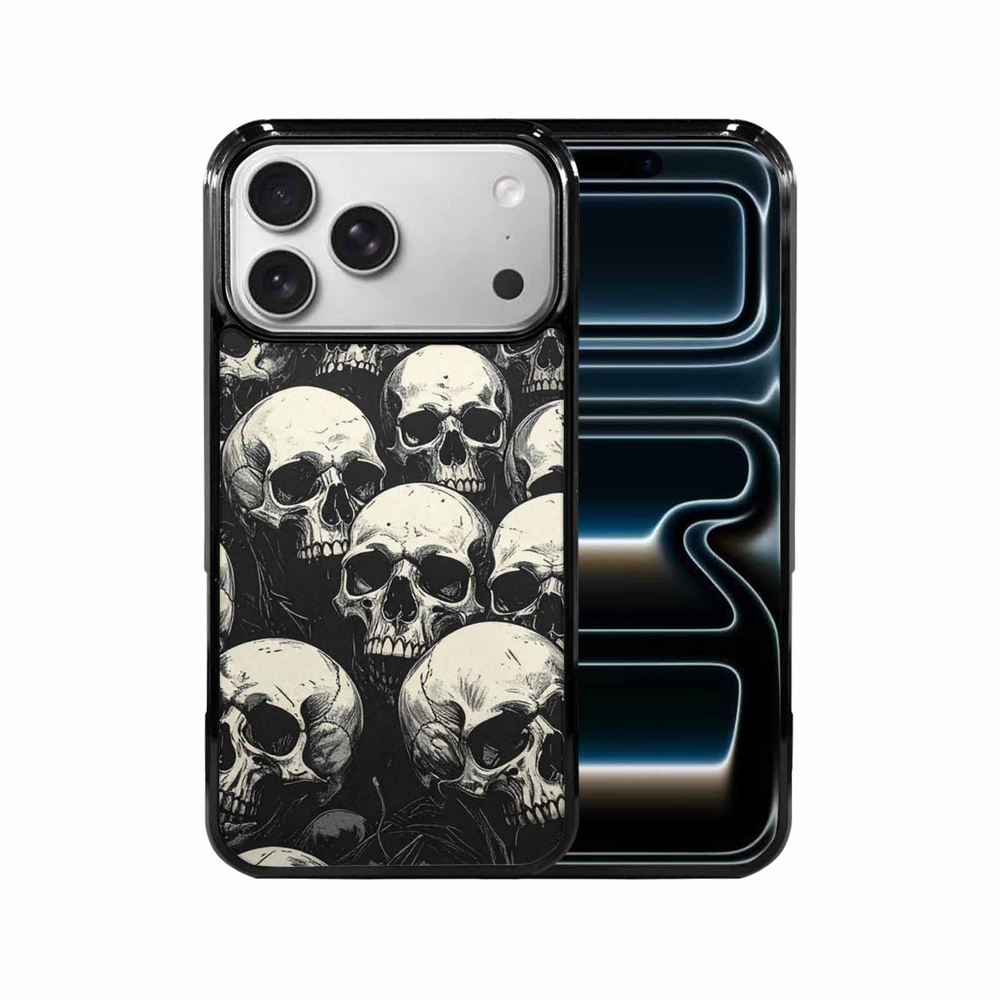 iPhone 17 Pro Max Case — Skull Dark Art Gothic Print Gothic, Personalized Phone Case