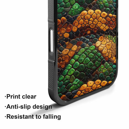 iPhone 17 Case — Small Snake Skin Reptile Original Art, Custom Printed Phone Case