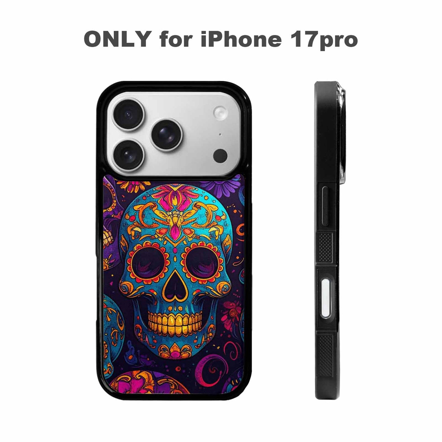 iPhone 17 Pro Case — Skull Dark Art Gothic Print Gothic, Custom Print Case Cover
