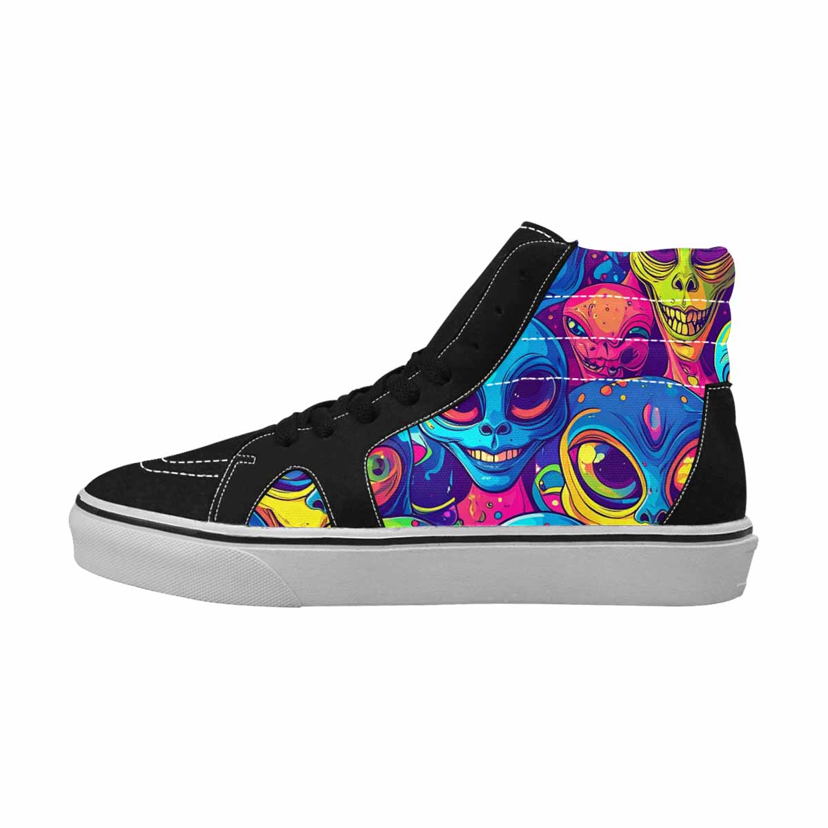 MEN'S Alien Ufo Cartoon High Top Canvas Dreamcore Sneakers