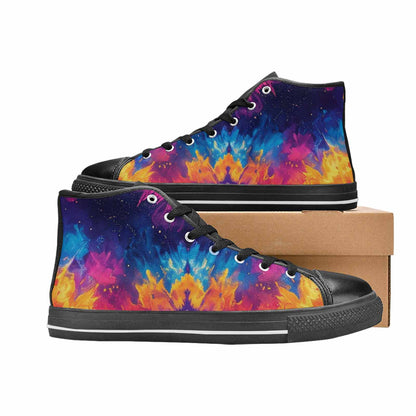 MEN'S Tie Dye Galaxy High Top Canvas Dreamcore Sneakers