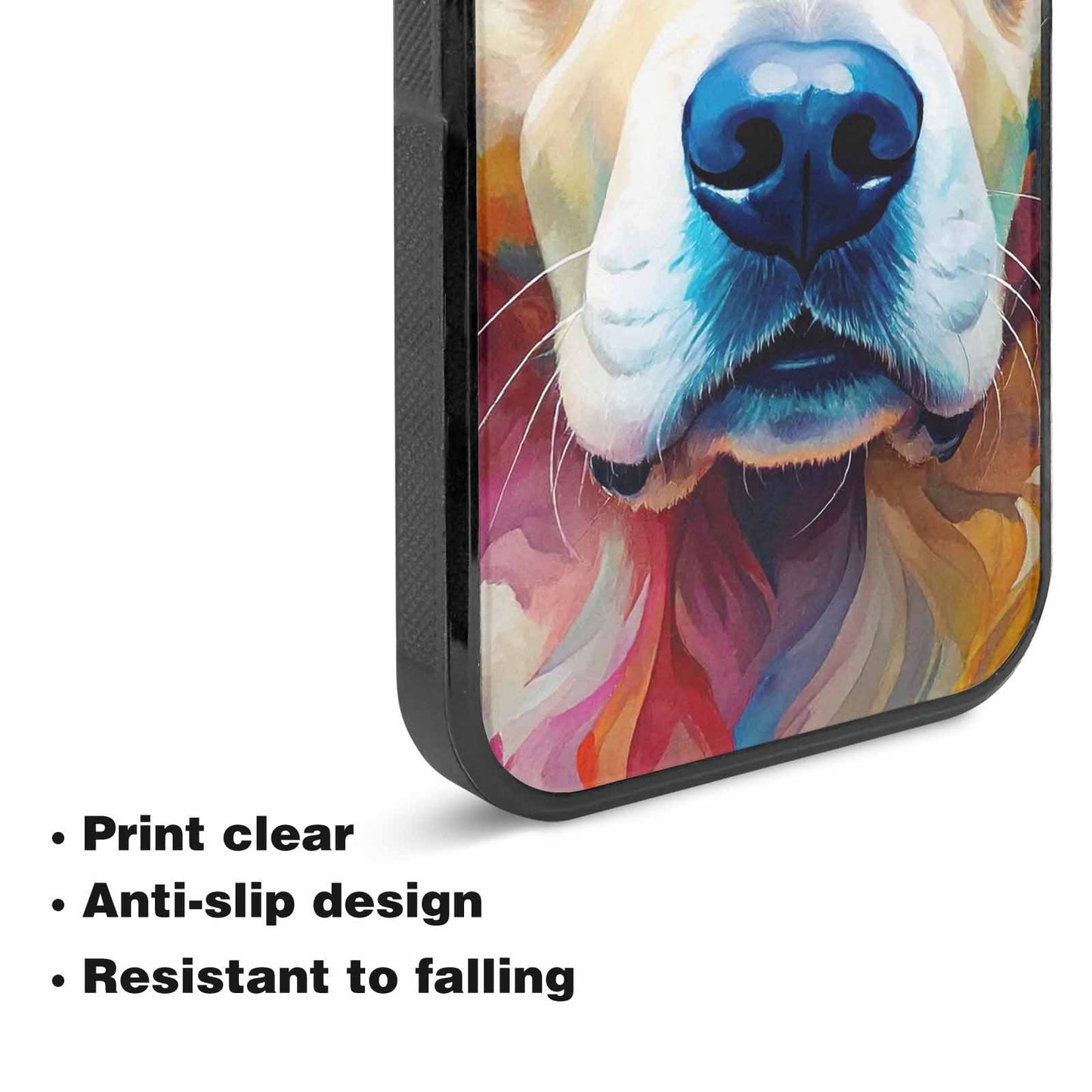iPhone 15 Plus Case — Golden Retriever Watercolor Art Pattern Personalized, Unique Phone Case Design