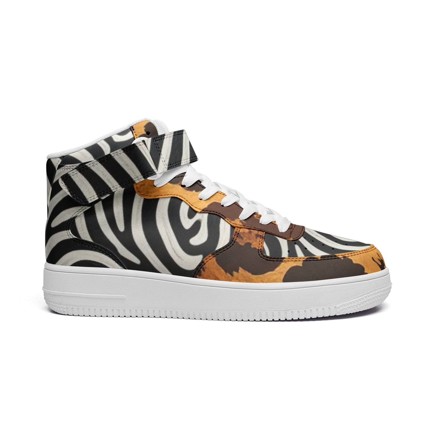 Animal Print Unisex high Top Sneakers