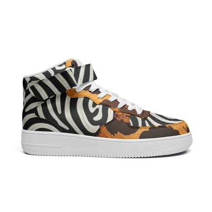 Animal Print Unisex high Top Sneakers