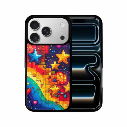 iPhone 17 Pro Case — Pixel Art Bit Burst Pattern Original, Original Design Phone Case